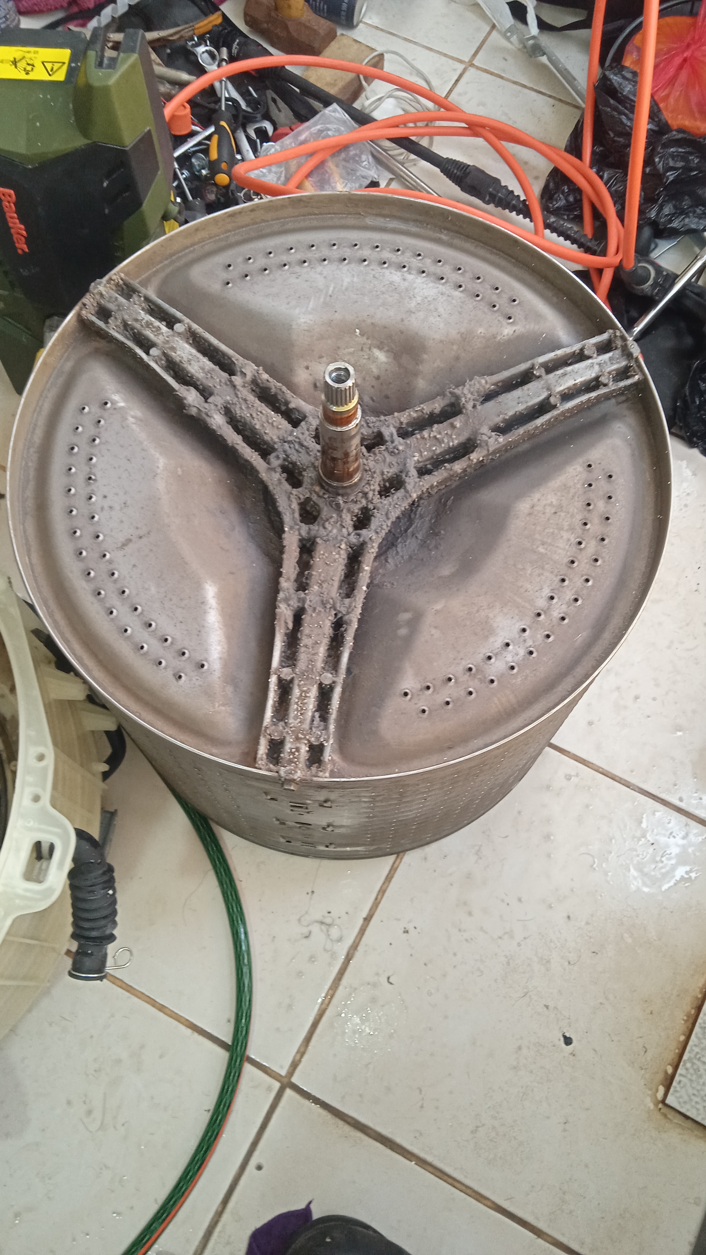 Limpieza de componentes con hidrolavadora